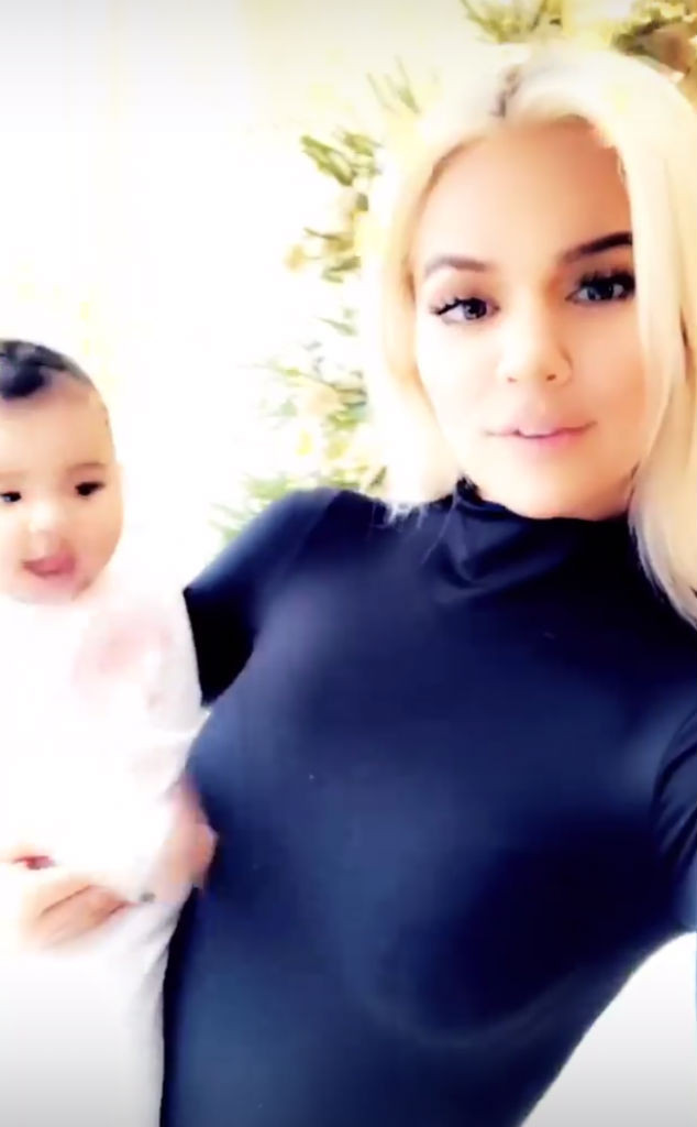 Platinum Blonde Khloe Kardashian Gets Into Holiday Spirit With